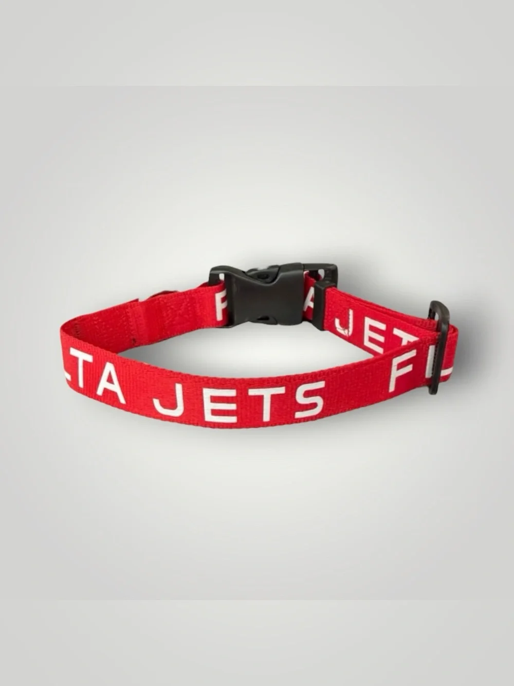 Delta Air Lines FLY DELTA JETS Original Leash Red White 1in X 14in No Tag Unused